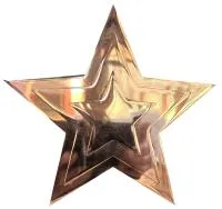 Звезда на памятник ø 150 (518234) монтаж обелиск - стела мм. пустотелая  в Жердевке
