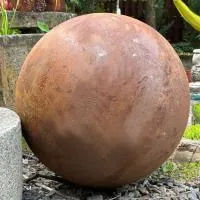 Шар металлический кортен (518919) ∅ 800 мм. Жердевка