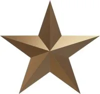 Звезда на памятник ветерану ВОВ из бронзы в Жердевке (518494)