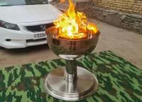 Чаша торжественного огня афины (51756458) производство для ø 360 мм. ветроустойчивая в Жердевке