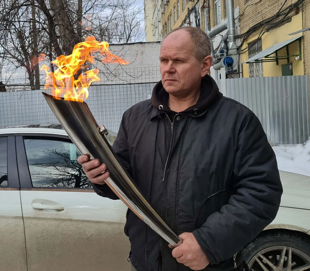 Факелы газовые для эстафеты Олимпийского огня в Жердевке