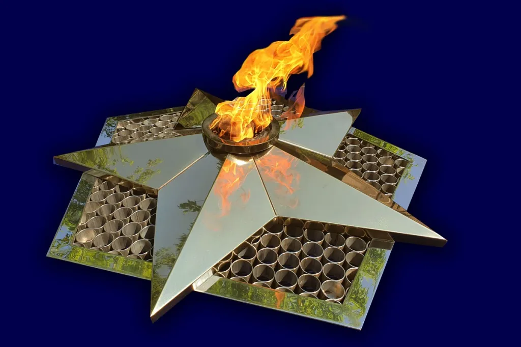 Вечный огонь в Жердевке Вечный огонь звезда с газовой в Жердевке